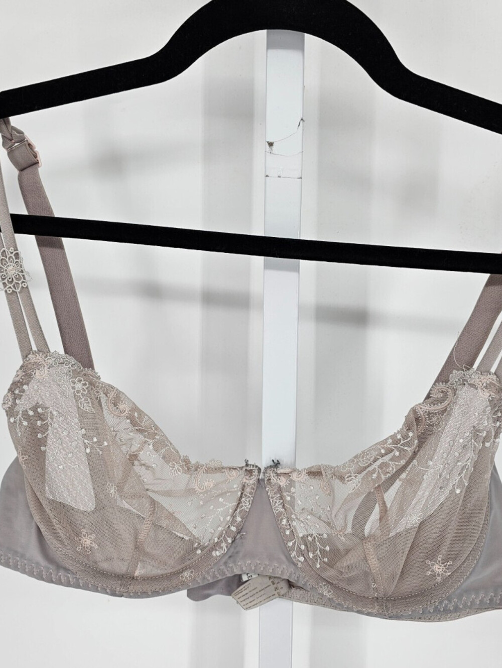Simone Perele Reve Full Coverage Plunge Lace Bra Light Purple 34d